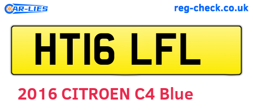 HT16LFL are the vehicle registration plates.