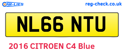 NL66NTU are the vehicle registration plates.