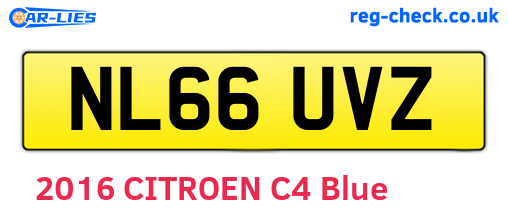 NL66UVZ are the vehicle registration plates.