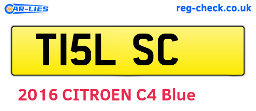 T15LSC are the vehicle registration plates.