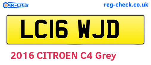 LC16WJD are the vehicle registration plates.