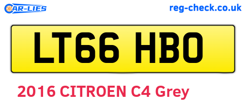 LT66HBO are the vehicle registration plates.