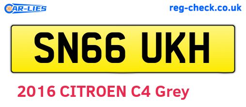 SN66UKH are the vehicle registration plates.