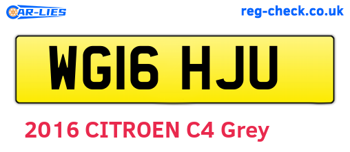 WG16HJU are the vehicle registration plates.