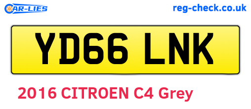YD66LNK are the vehicle registration plates.