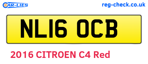 NL16OCB are the vehicle registration plates.