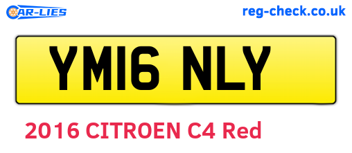 YM16NLY are the vehicle registration plates.