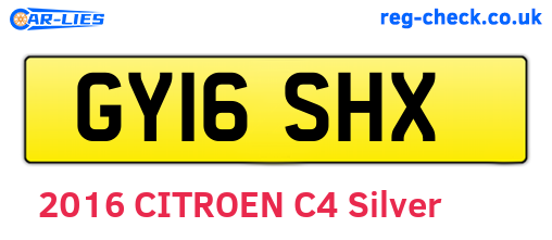 GY16SHX are the vehicle registration plates.