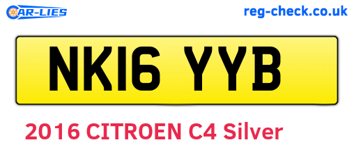 NK16YYB are the vehicle registration plates.