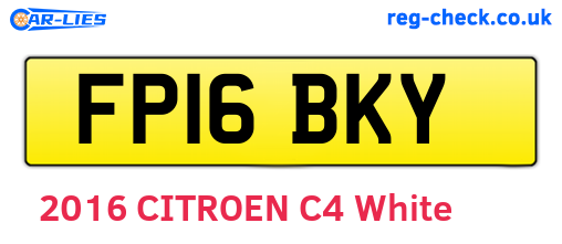 FP16BKY are the vehicle registration plates.