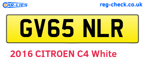 GV65NLR are the vehicle registration plates.