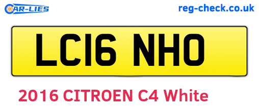 LC16NHO are the vehicle registration plates.