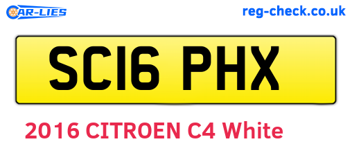 SC16PHX are the vehicle registration plates.
