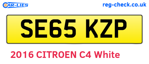 SE65KZP are the vehicle registration plates.