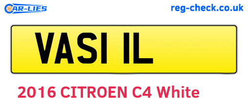 VAS11L are the vehicle registration plates.