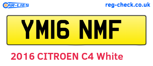 YM16NMF are the vehicle registration plates.