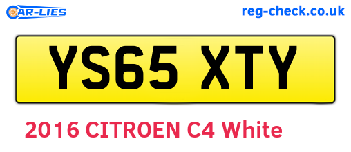 YS65XTY are the vehicle registration plates.