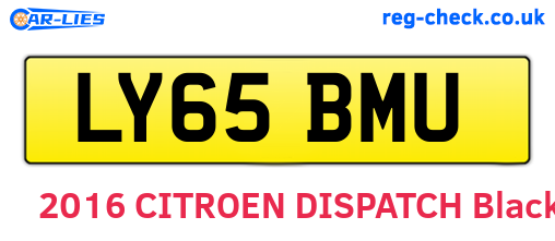 LY65BMU are the vehicle registration plates.