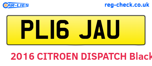 PL16JAU are the vehicle registration plates.