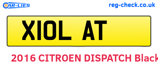 X10LAT are the vehicle registration plates.