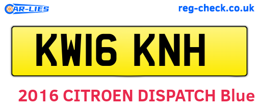 KW16KNH are the vehicle registration plates.
