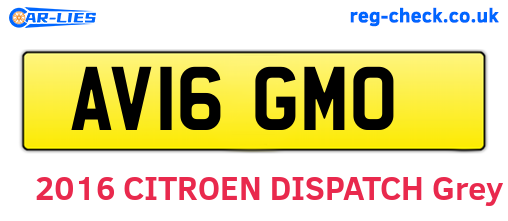 AV16GMO are the vehicle registration plates.