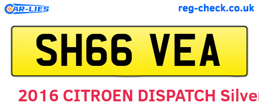 SH66VEA are the vehicle registration plates.