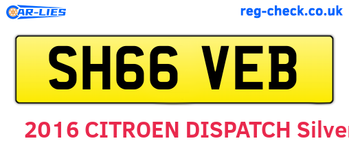 SH66VEB are the vehicle registration plates.