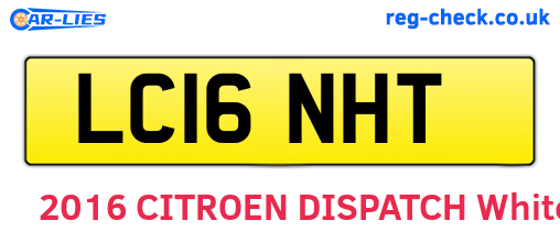 LC16NHT are the vehicle registration plates.