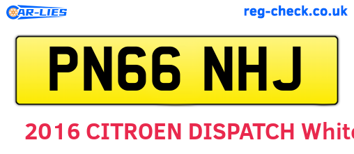 PN66NHJ are the vehicle registration plates.
