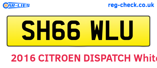 SH66WLU are the vehicle registration plates.