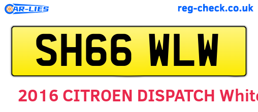 SH66WLW are the vehicle registration plates.