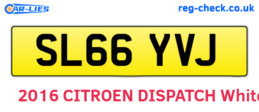 SL66YVJ are the vehicle registration plates.