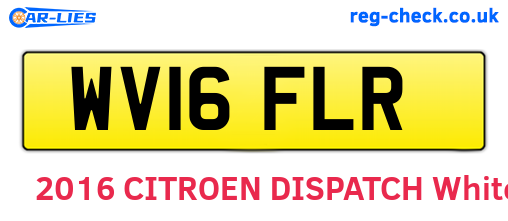 WV16FLR are the vehicle registration plates.