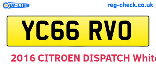 YC66RVO are the vehicle registration plates.
