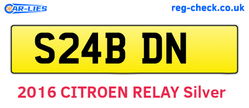 S24BDN are the vehicle registration plates.