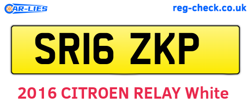 SR16ZKP are the vehicle registration plates.
