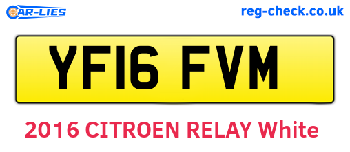 YF16FVM are the vehicle registration plates.