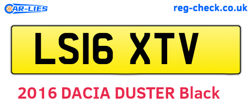 LS16XTV are the vehicle registration plates.