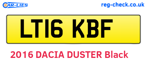 LT16KBF are the vehicle registration plates.