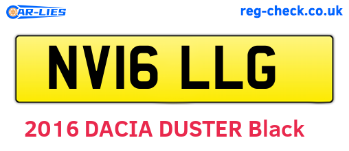 NV16LLG are the vehicle registration plates.