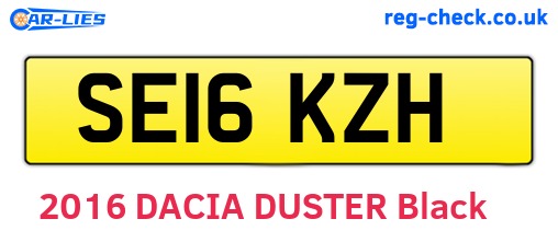 SE16KZH are the vehicle registration plates.