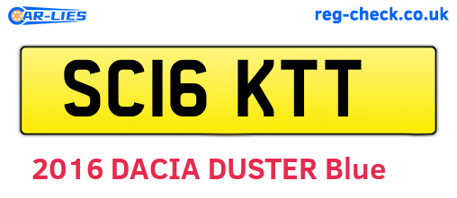 SC16KTT are the vehicle registration plates.