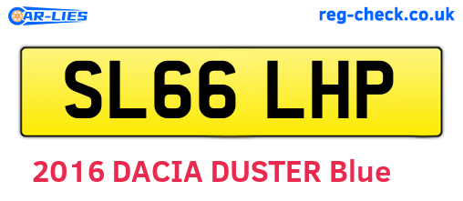 SL66LHP are the vehicle registration plates.