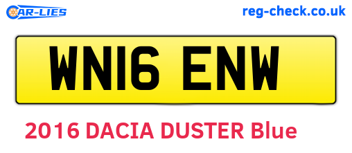 WN16ENW are the vehicle registration plates.