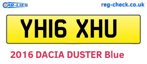 YH16XHU are the vehicle registration plates.
