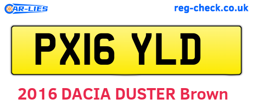 PX16YLD are the vehicle registration plates.