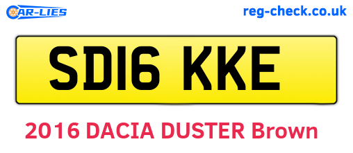 SD16KKE are the vehicle registration plates.