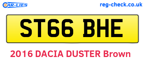 ST66BHE are the vehicle registration plates.