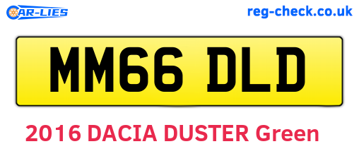 MM66DLD are the vehicle registration plates.